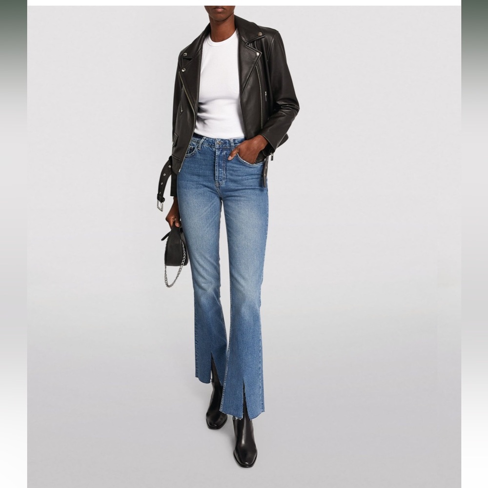 NEW Anine Bing Roxanne Denim Jeans Front Slit
High Rise